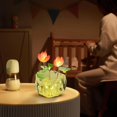 thumbnail image 2 of SLYNSHome LED Night Light for Girls Lotus Lights DIY Present Lamps Kids Nightlight for Bedside Bedroom Decoration Birthday Gifts (White), 2 of 7