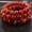 Red, variant on 6/8/10/12mm Multi-color Striped Agate Round Beads Elastic Bracelet 7.5''-Blue-12mm