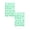 A 2Pack, variant on 2Pcs Luminous Numbers English Letters Luminous Stickers Removable Fluorescent Decorative Wall Stickers Wall stickers