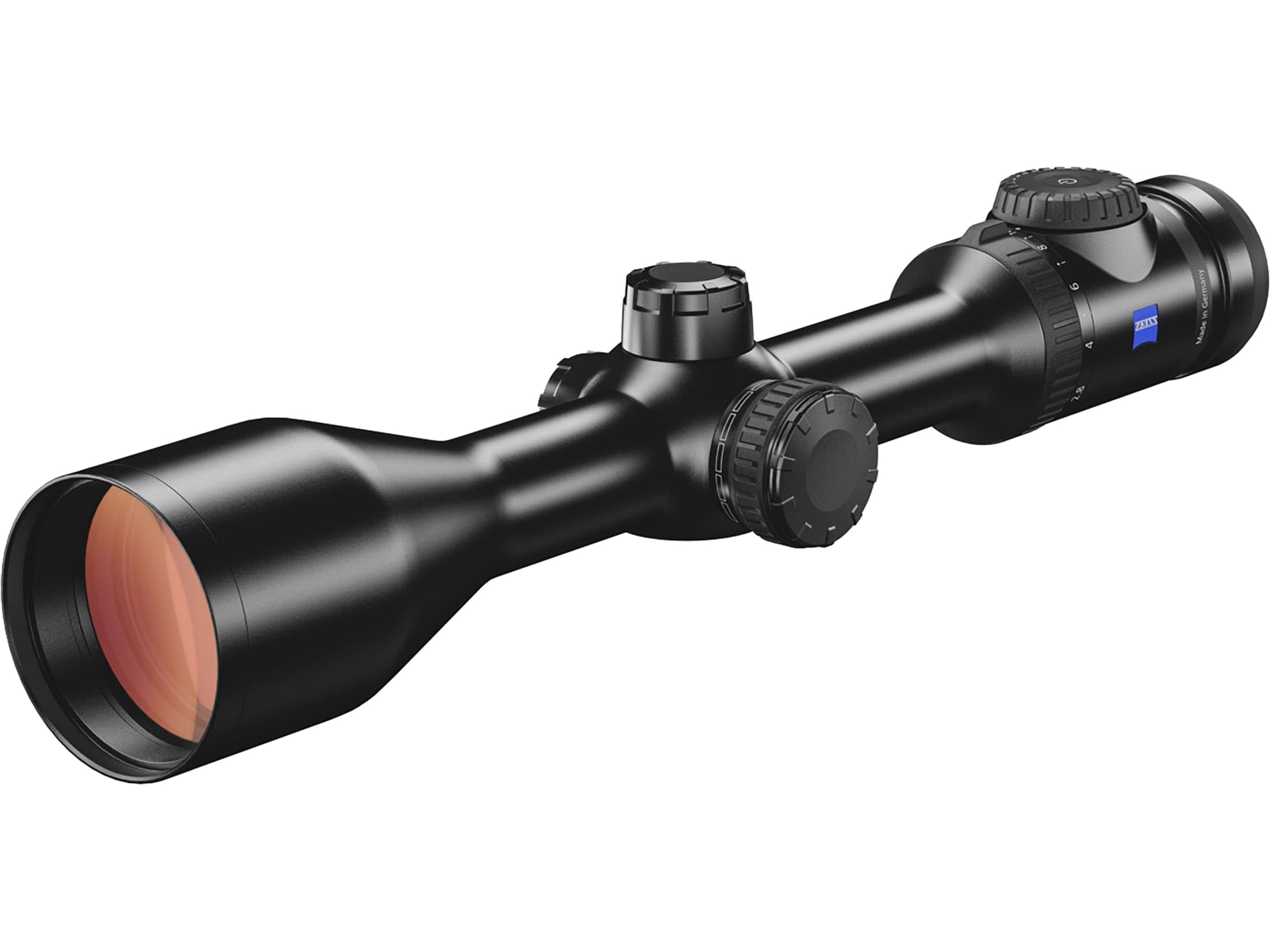 Zeiss V8 2.8-20x56mm NA, 30mm Tube Rifle Scope, Second Focal Plane, Illuminated Plex 60 Reticle, Black