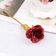 thumbnail image 1 of 1PC 24K Or Plaqué Or Roses Anniversaire Cadeau de Saint Valentin Amoureux, 1 of 4