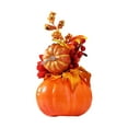 thumbnail image 1 of Calabaza artificial con flores BLESIY decoración de fiestas Estilo D, 1 of 7