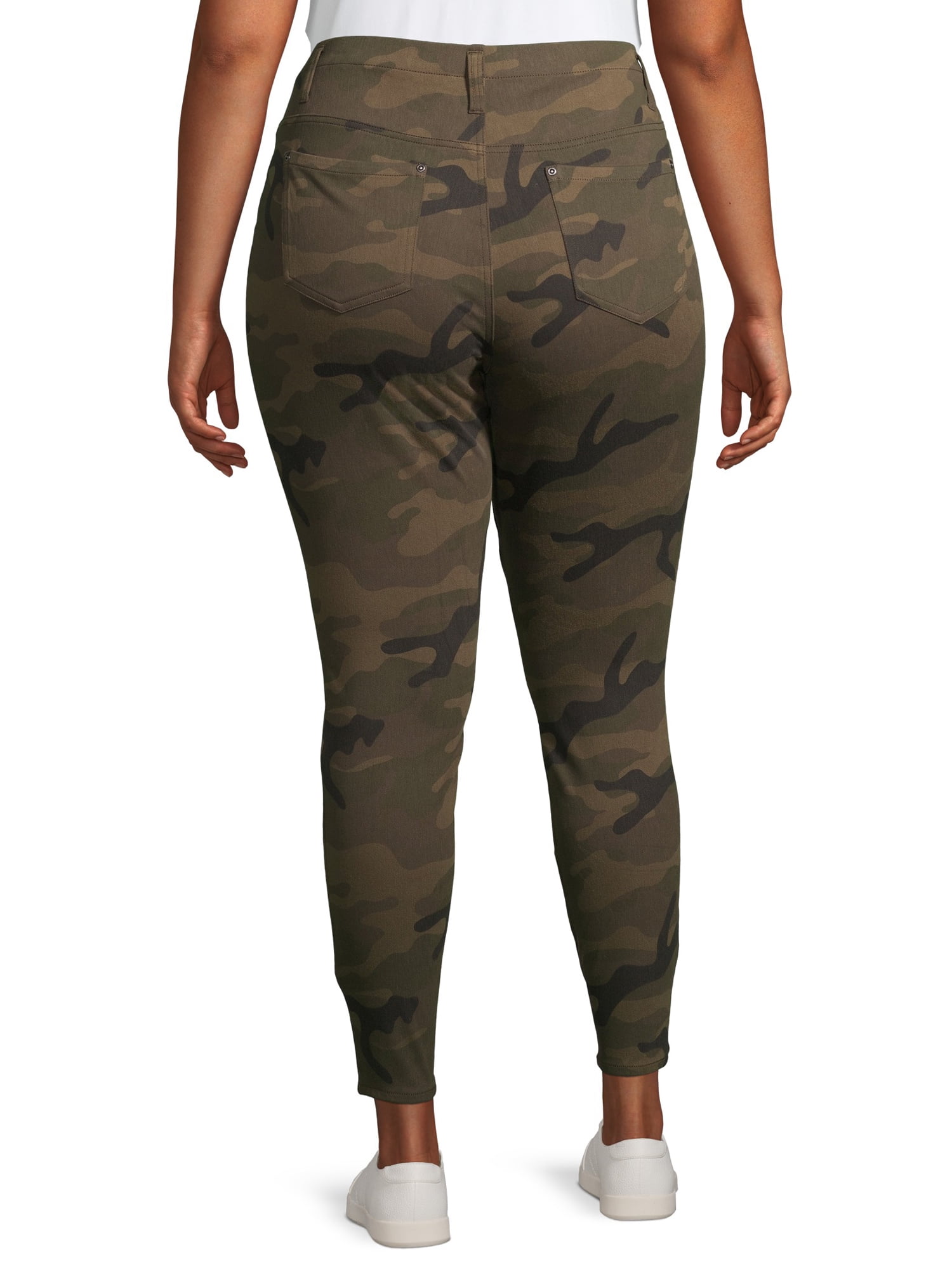 plus size camo jeggings