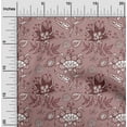 thumbnail image 2 of oneOone Cotton Poplin Pink Fabric Jacobean Floral Sewing Material Print Fabric By The Yard 42 Inch Wide, 2 of 4