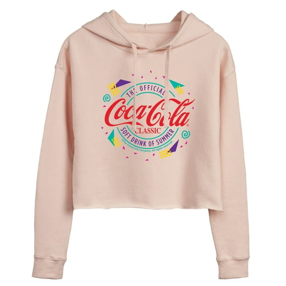 Coca-Cola - 90's Retro Original Logo - Juniors Cropped Pullover Hoodie