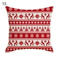 thumbnail image 2 of Gwong Eye-catching Pillow Cover Invisible Zipper Design Flax Exquisite Printed Christmas Pillowcase for Gifts, 2 of 9