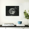 thumbnail image 5 of Fenyluxe Moon Stars Charcoal Drawing Canvas Wall Art Print for Home Decor Ready To Hang Room Office Hotel Salon Mediation Gift Ideas 20x16in, 5 of 6