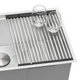 thumbnail image 5 of Ruvati USA RVA1395 12 in. Stainless Steel & Silicone Foldable Drying Rack for Workstation Sinks Dish Mat Trivet, 5 of 7