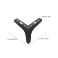 thumbnail image 2 of Hytrove 4Ud Pies De Soporte Para Muebles De Metal Negro Ideal Para Sofá Gabinete Y Jardín, 2 of 8