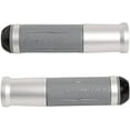 thumbnail image 2 of Circuit Equipment - Silverstone Motorcycle Grip - Aluminum Ends, Diamond Texture, Comfort and Universal Fit - Gray/Aluminum, 2 of 4
