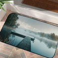 thumbnail image 4 of ONETECH Fog, Trees, Lake Front Door Mat Outdoor Entrance Non-Slip Durable Entrance Mat for Home Entrance Outside Entry 19.68*39.37 in, 4 of 6
