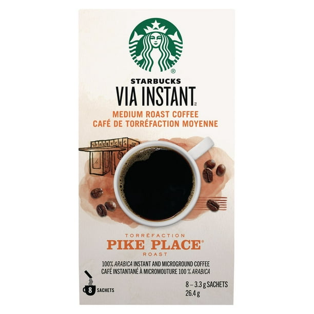 Starbucks® VIA InstantMC Torréfaction Pike Place® 8 unités