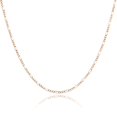 thumbnail image 2 of Floreo 10k Yellow Gold 2mm Figaro Chain Necklace with Concave Look, 16 Inch, 2 of 2
