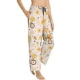thumbnail image 2 of Disketp Cute Bee Gnome Print Women'S Comfy Pajama Pants Casual Drawstring Palazzo Lounge Wide Leg Pants, 2 of 9
