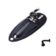thumbnail image 1 of TISHITA Black Stratocasters Boat Plate Input Output socket for electric guitars, 1 of 8