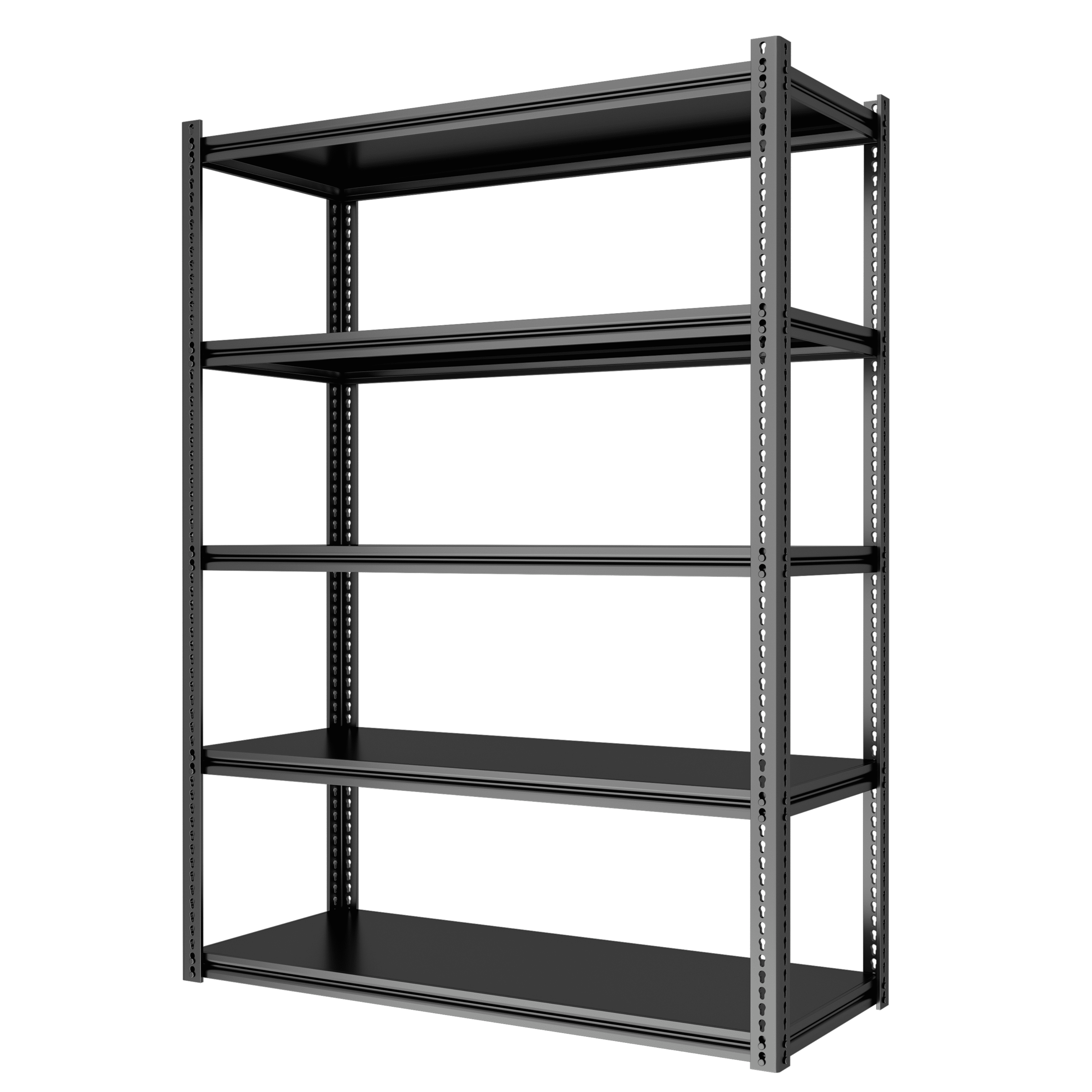 MOPHOTO 36" L x 16" W x 72" H Adjustable 5 Tier Garage Shelving Heavy Duty Support 1100lbs, Metal Shelves for Storage, Industrial Utility Racks, Garage Storage Shelves Heavy Duty Shelving