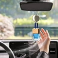 thumbnail image 2 of Hanging Car Freshener Car Diffuser Bottle,Glass Car Air Freshener Bottle with Wooden Cap,Hanging Essential Oil Fragrance Pendants for Car Decor,Can DIY Air Freshners Diffuser, 2 of 5