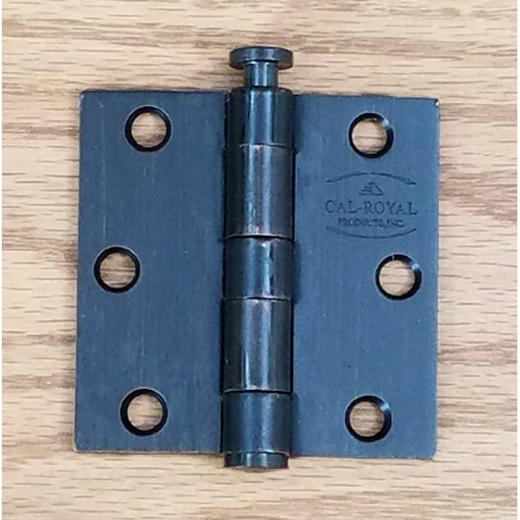 Commercial Door Hinges - Oil Rubbed Bronze - 3" Inches Square - 2 Pack