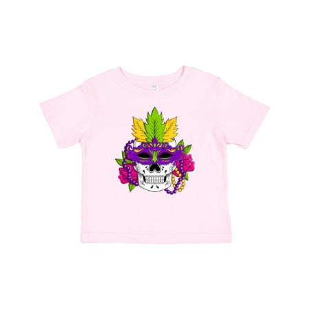 

Inktastic Mardi Gras Skull with Masquerade Mask Gift Baby Boy or Baby Girl T-Shirt