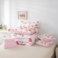 thumbnail image 5 of Feelyou 7-Piece Kawaii Ghost Twin Bedding Set, Kids Pink Bowknot Xmas, 5 of 7