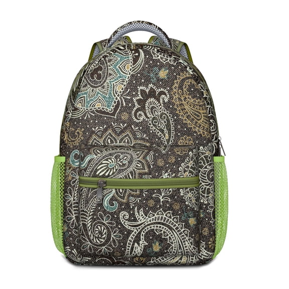 Abstract Art Paisley Waterproof Backpack - Elegant Ergonomic Design for Teens & Commuters