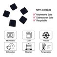 Yguping 10pcs Air Fryer Rubber Buffer Mini Silicone Baking Tray Feet