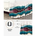 thumbnail image 3 of Abstract Art Bed Skirt California King Size 16" Drop Watercolor Blue Gold Gradient Ruffled Wrap Around Bed Skirts Adjustable Elastic Bedskirt Dust Ruffle for California King Size Bed, 3 of 7