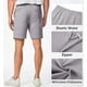 thumbnail image 2 of Pantalones cortos JMIERR Hybrid Chino para hombre, corte ajustado, 18 cm, entrepierna, gris, 2XL, 2 of 9