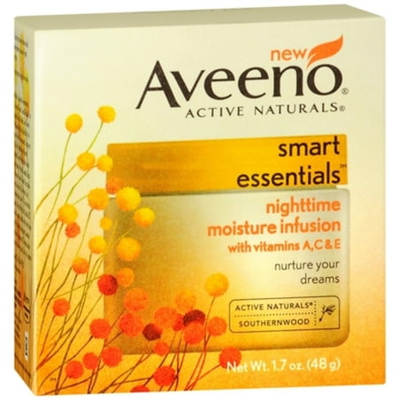 AVEENO Active Naturals Smart Essentials Nighttime Moisture Infusion 1.70 oz (Pack of 6)