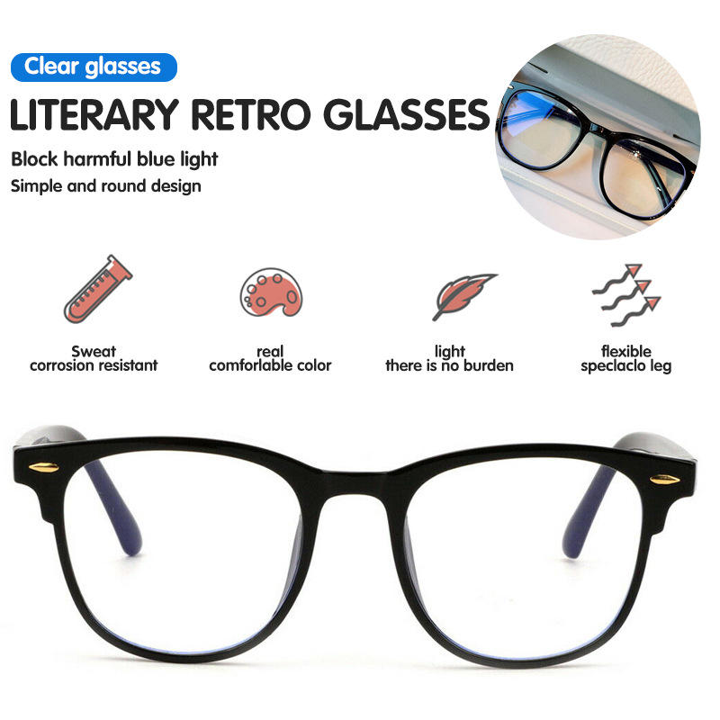 Anti Blue Rays,Reduce Eyestrain,UV Protection,Spring Hinges,Computer Reading Gaming Glasses Unisex