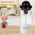 thumbnail image 2 of Muyoka Mezclador de leche Taza de acero inoxidable Multiusos Mezclador automático Jarra Espumador de café eléctrico de alta eficiencia para leche Café Huevo Hogar Cafetería Panadería Muyoka Hogar, 2 of 7