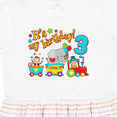 thumbnail image 4 of Inktastic It's My Birthday Circus Train 3rd Birthday Girls Toddler Dress, 4 of 5