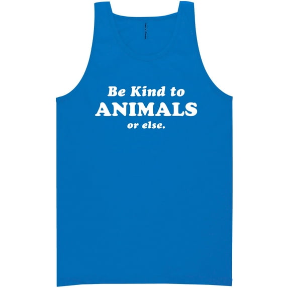 Be Kind To Animals Or Else Neon Tank Top