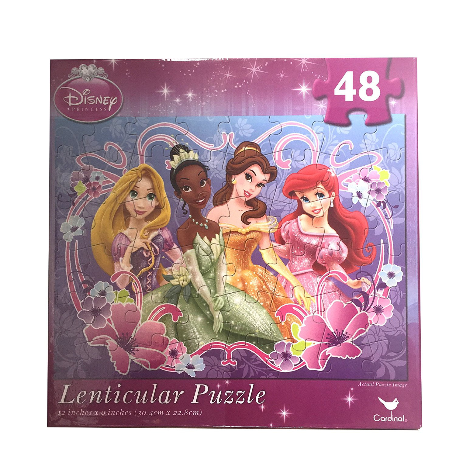 Belle New Kids Disney Princess Ariel Rapunzel 48 piece jigsaw puzzle