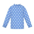 thumbnail image 5 of CCRFTGI Polo Shirts for Children Girls Size 7 School Uniform Polka Dots Shirts Athletic Tennis Button Down Collared Polo Casual Quick Dry 2026 Summer Tops Blue 7-8 Years, 5 of 5