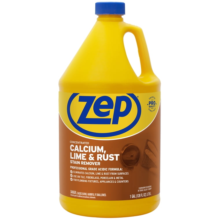 Zep Calcium Lime Rust Stain Remover 1 Gallon Case of 4 - Walmart.com