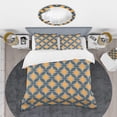 thumbnail image 2 of Designart 'Abstract Retro Design III' Mid-Century Modern Duvet Cover Set, 2 of 4