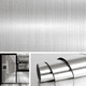 thumbnail image 2 of Lámina adhesiva de acero inoxidable cepillado para cocina, autoadhesiva, lámina de cocina, papel pintado, lámina de metal plateado para cocina, frigorífico, lavavajillas, armario, protección contra, 2 of 6
