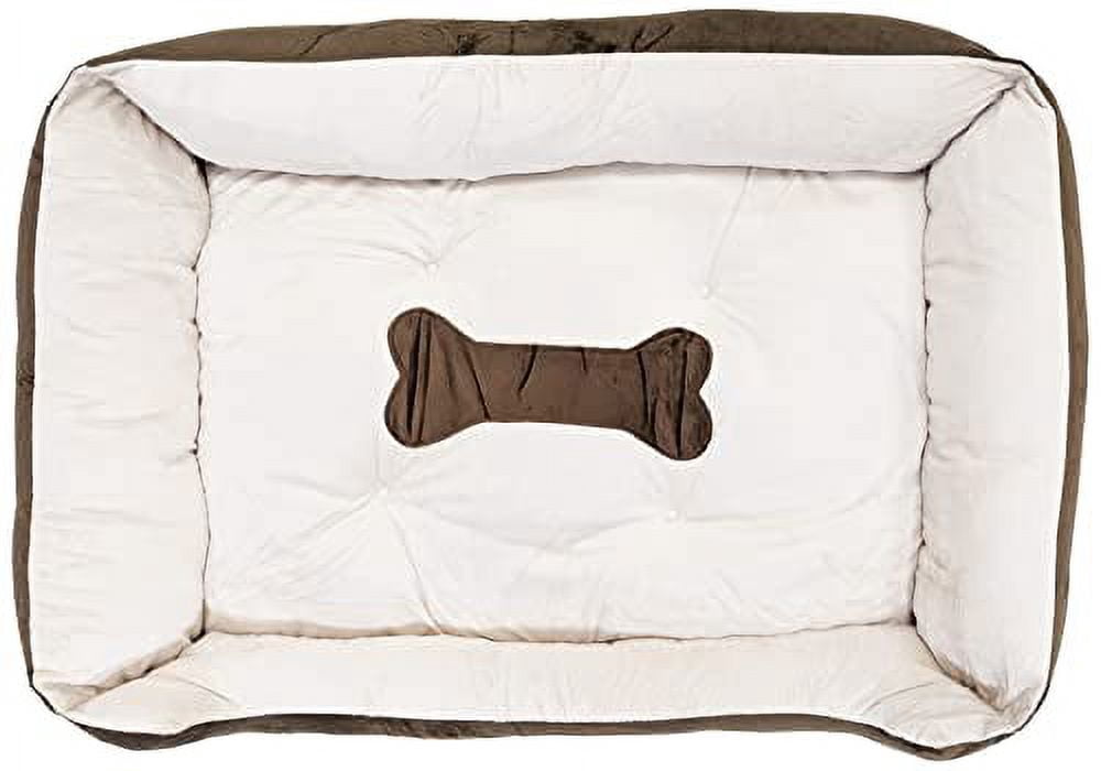 Large 31"×24" Luxury Pet Bed for Dogs or Cats - Super Soft, Machine Washable, Waterproof Non-Slip Underside, Low Front Wall for Easy Entering & Exiting
