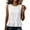 White, variant on Admvng Tank Tops for Women Ruffle Hem Crew Neck Sleeveless Solid Casual Summer Blouses