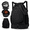 Black, variant on WANDF Drawstring Basketball Bag Badminton Backpack with Shoe Compartment,Gym Bag for Men Women,Sports Backpack for Pickleball, Soccer,Volleyball,Blue
