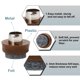 thumbnail image 4 of Clavos deslizadores de almohadilla de fieltro con clavo 3/4" 18mm Dia para patas de muebles de madera, silla, mesa 18pcs, 4 of 7
