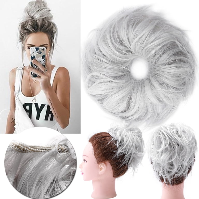 Benehair Clip in Hair Extensions Wrap on Messy Hair Bun  display picture 1