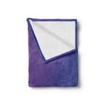 thumbnail image 2 of Indigo Soft Flannel Fleece Throw Blanket, Abstract Modern Geometrical Design with Wavy Ombre Detail Image Artwork, Cozy Plush for Indoor and Outdoor Use, 50" x 70", Purple and Dark Blue, by Ambesonne, 2 of 5