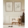 thumbnail image 6 of Kate and Laurel Sylvie Beaded Floral Study 1 and Floral Study 2 Vintage Framed Canvas Wall Art Set by Kate Aurelia Holloway, 2 Piece Set 18x24 Gold, Botanical Bouquet Sketch Art for Wall, 6 of 7
