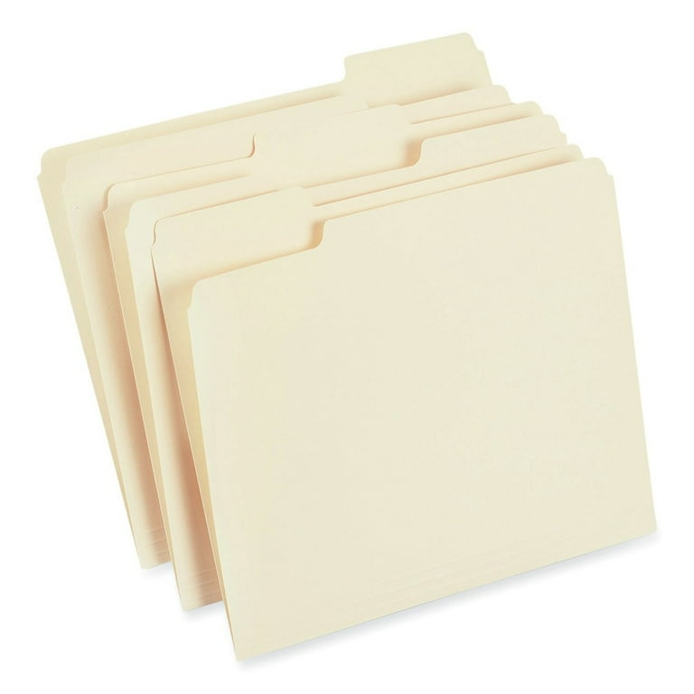 Reinforced Top Tab File Folders, 1/3-Cut Tabs: Assorted, Letter Size, 0.75 Reinforced Top Tab File Folders, 1/3-Cut Tabs: Assorted, Letter Size, 0.75