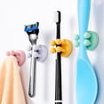 thumbnail image 3 of Gancho Adhesivo de Pared de Silicona 6 Piezas Soporte para Cepillo de Dientes, Soporte para Cepillo de Dientes, Soporte para Cepillo de Dientes de Baño Impermeable, Ganchos Multifuncionales para Espon, 3 of 4