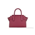 thumbnail image 2 of Michael Kors Carmen Medium Mulberry Saffiano Leather Flap Satchel Handbag, 2 of 3