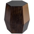 thumbnail image 1 of Mesa decorativa Butler Gulchatai con acabado dorado y madera, 1 of 5