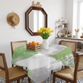 thumbnail image 3 of Sage Green Grey Oil Painting Table Cloth Waterproof Tablecloths, Abstract Modern Geometric Tablecloth Dining Table Cover for Kitchen Party Tabletop Outdoor, Square Tablecloth 60x60 Inch, 3 of 9